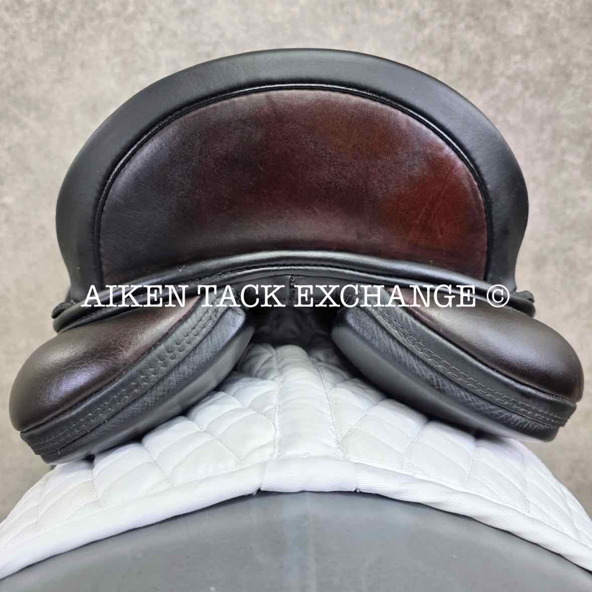 2019 Custom Saddlery Advantage R Monoflap Dressage Saddle, 17.5" Seat, Adjustable Tree, Wool Flocked Hybrid Panels