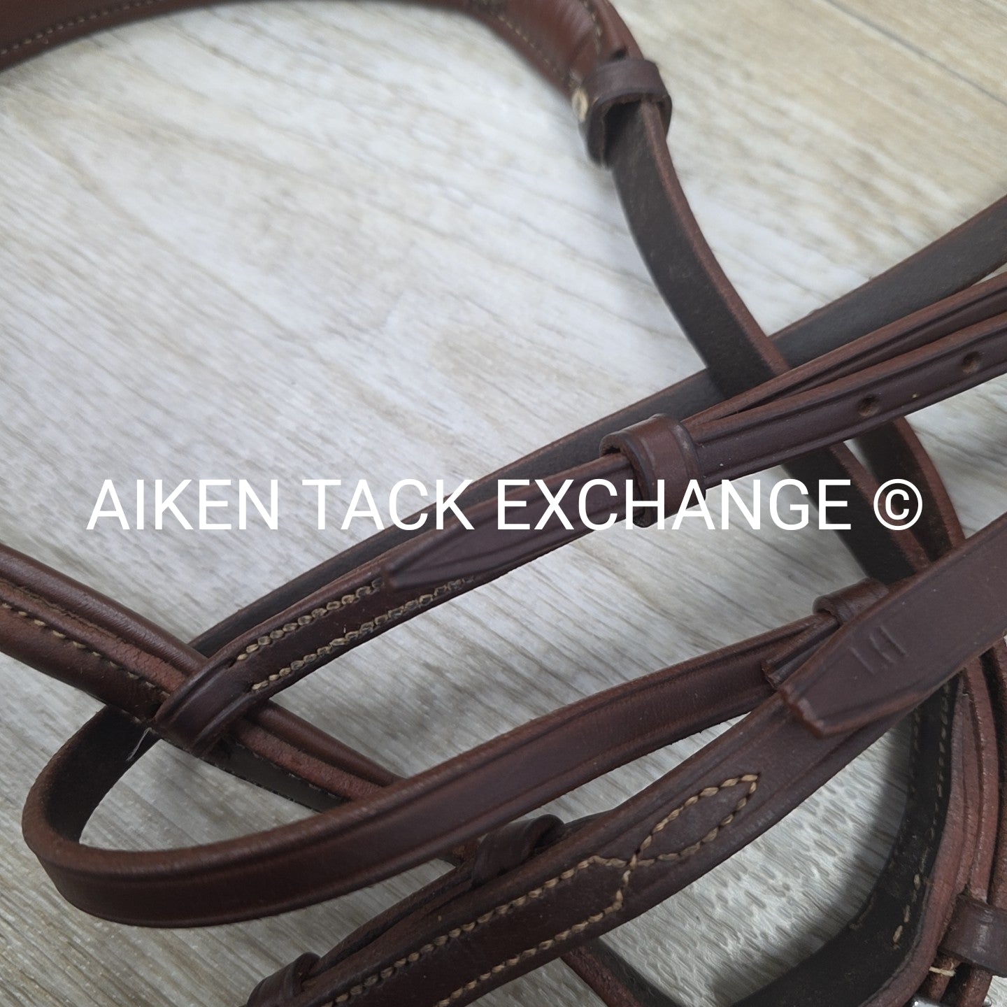Fancy Stitched Bridle with Laced Reins, Brown, Size Full