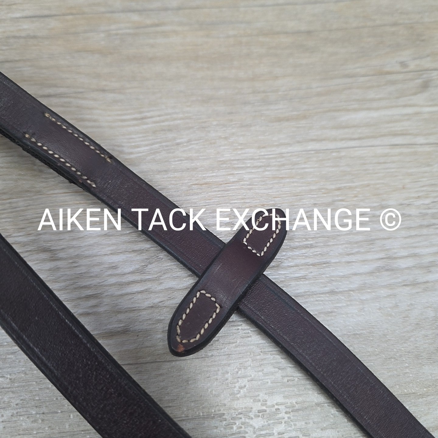 Penelope Elastic Rubber Grip Reins, Brown, 55"