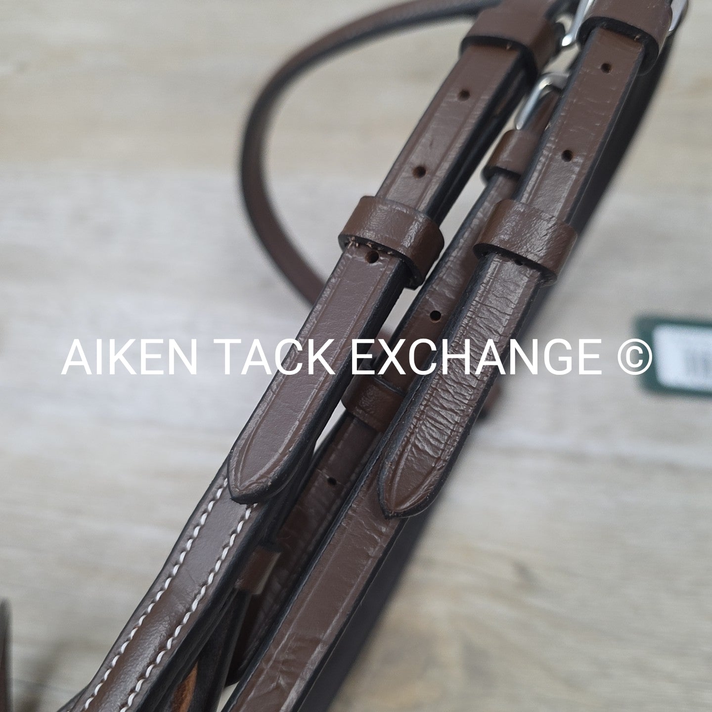 HDR Advantage Plain Raised Bridle with Reins, Australian Nut, Size Pony