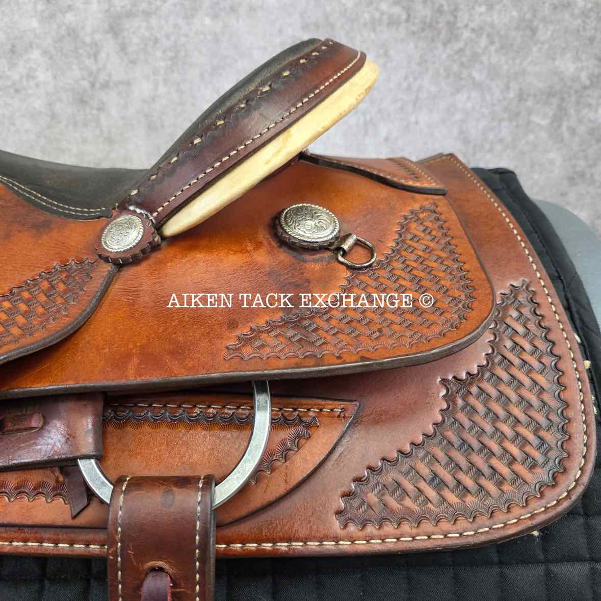AMB Western Saddle, 16" Seat, Wide Tree - Full QH Bars