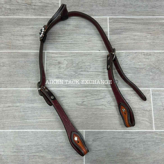One Ear Western Headstall with Bling