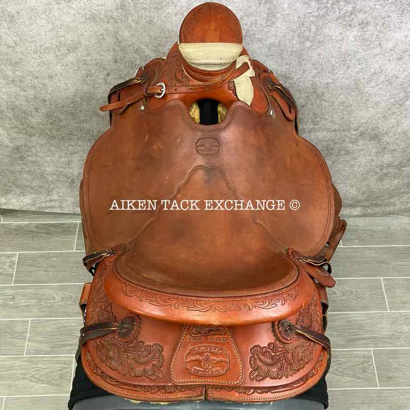 **SOLD** 2009 McCall Saddle Co. 98 Wade Western Saddle, 17" Seat, Wide Tree - Full QH Bars, Comes with Matching Breastplate & Rear Cinch