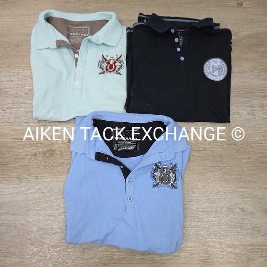BARGAIN BUNDLE: 3 Irideon Polo Shirts, Women's Medium