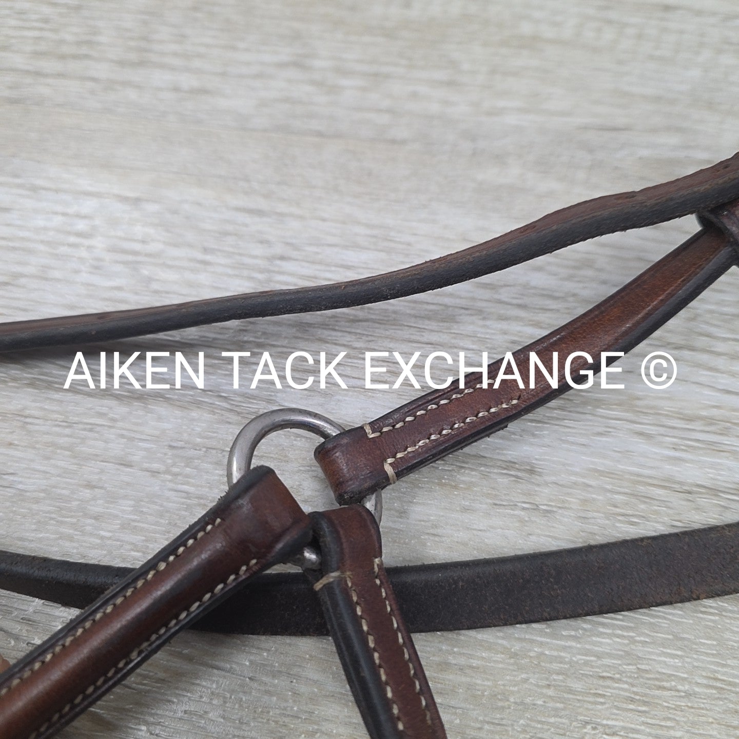 Bobby's English Tack Figure 8 Noseband, Brown, Size Full