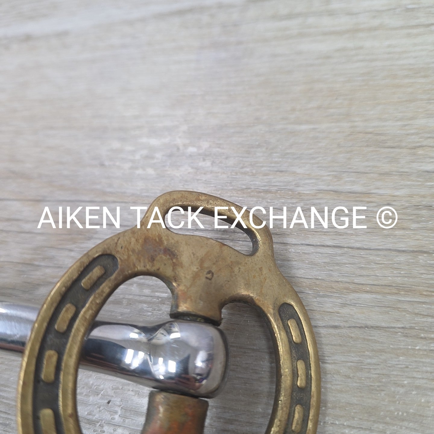 Mullen Mouth Horseshoe Stallion Bit 4.5"