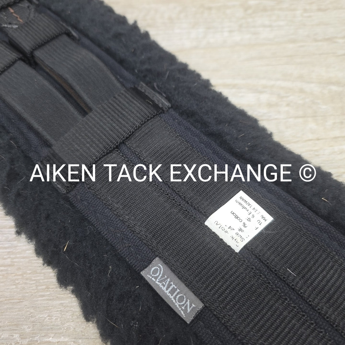 Ovation Fleece Dressage Girth, Black, 24"