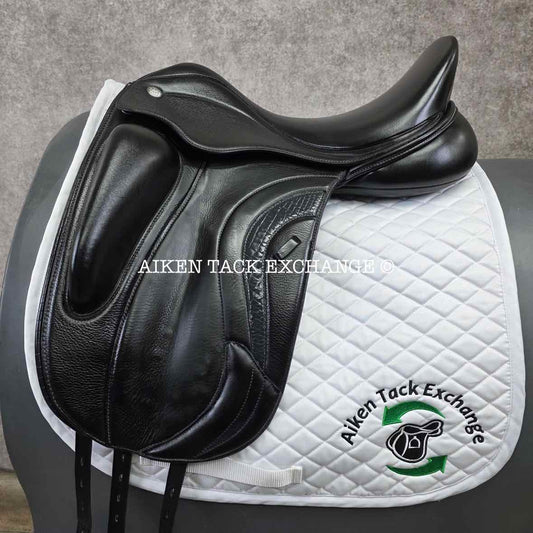 Fairfax Elias Monoflap Dressage Saddle, 18" Seat, Adjustable Tree - Changeable Gullet, Wool Flocked Panels