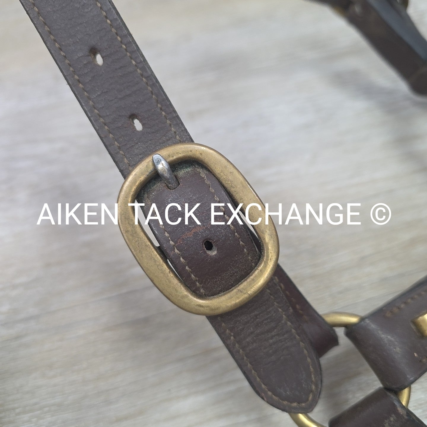 BARGAIN BUNDLE: 2 Leather Halters, Brown, Size Full