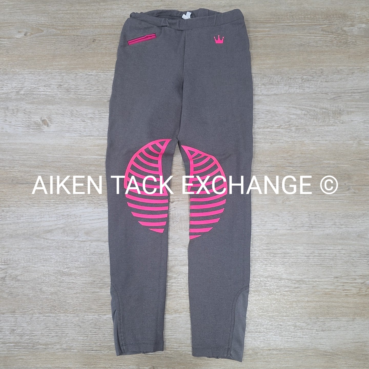 HR Farm Silicone Grip Knee Patch Pull On Breeches, Size 10