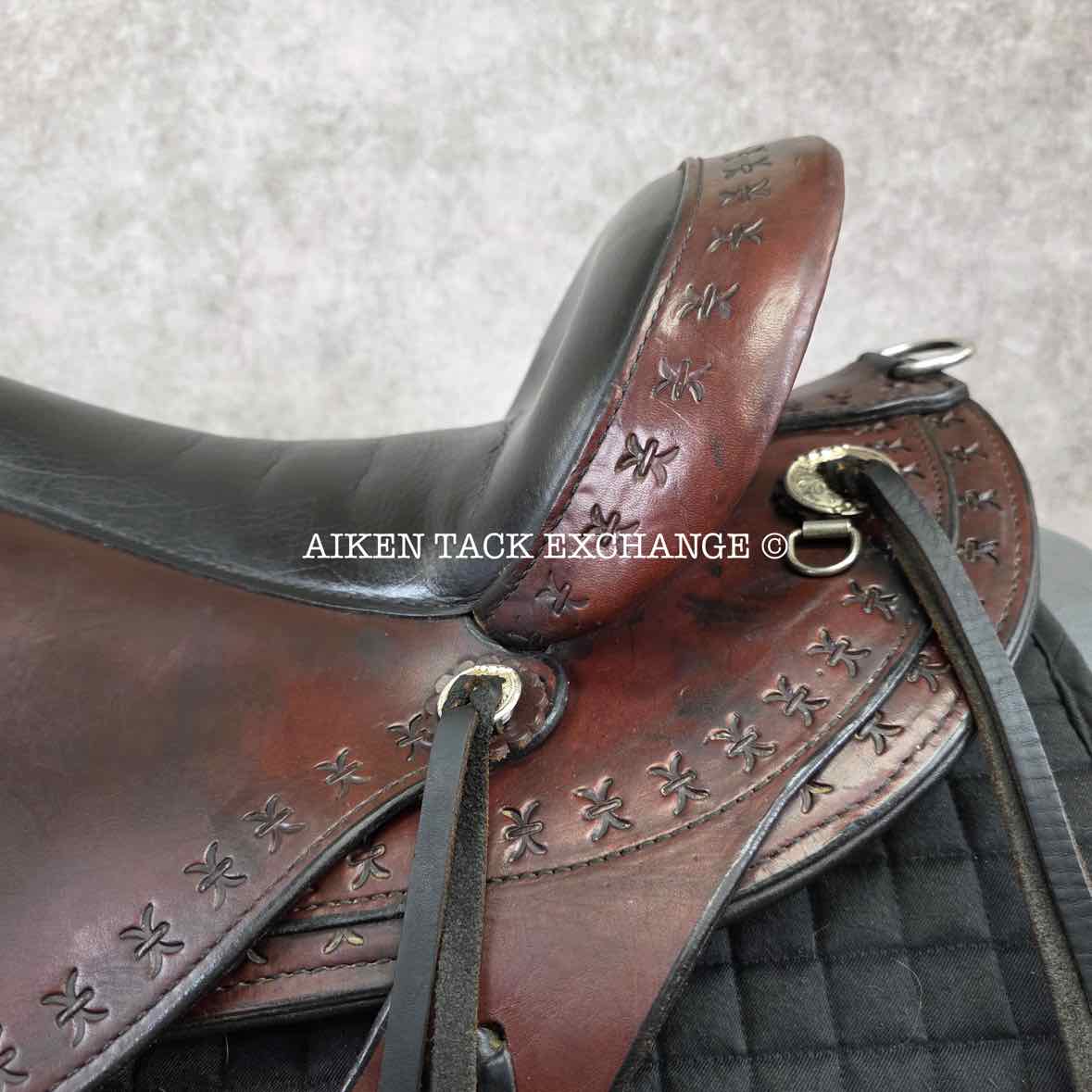 2013 Circle Y 1581 Alabama Trail Gaiter Western Saddle, 17" Seat, Wide Tree - Full QH Bars