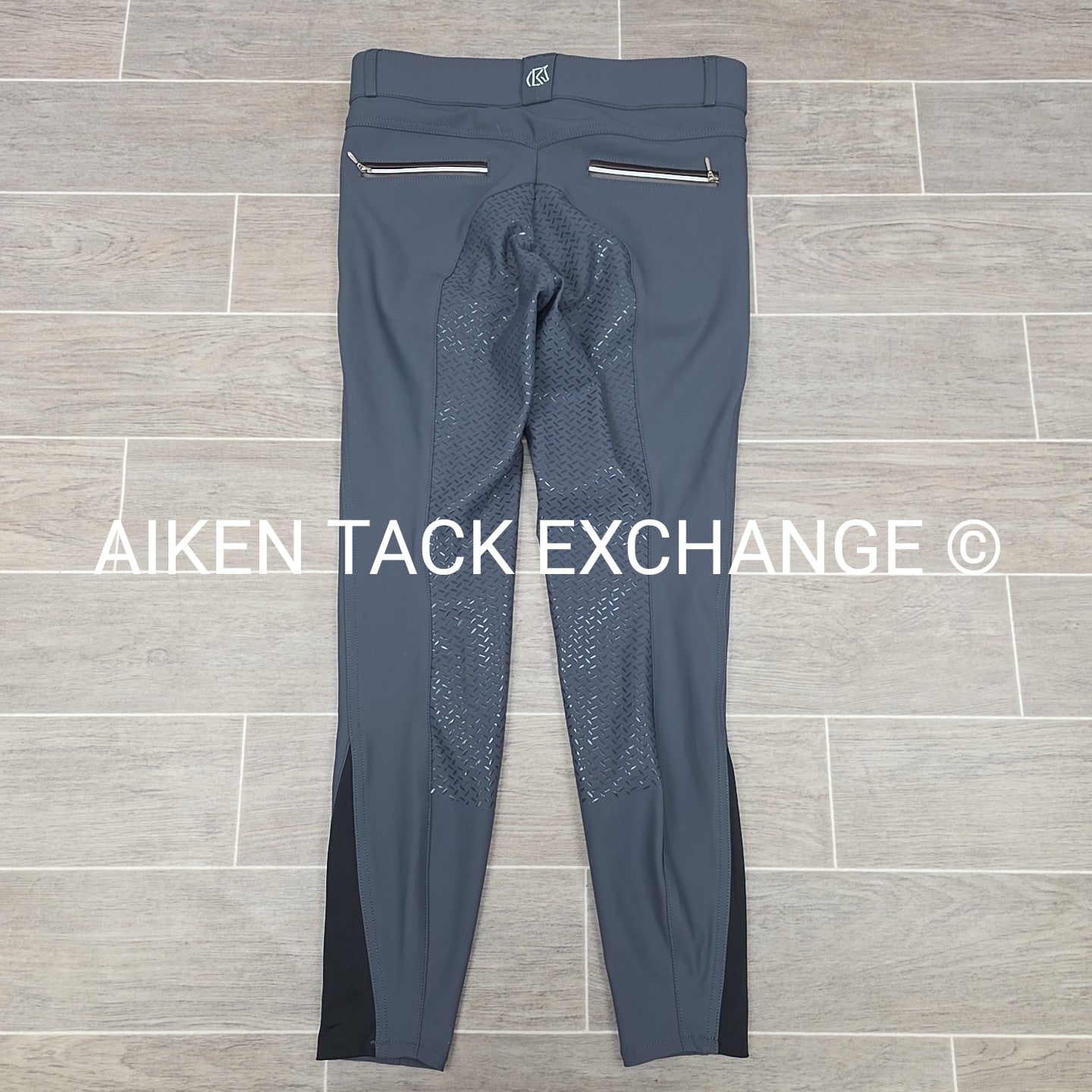 KL Select Gabrielle Full Seat Breeches, Slate/Espresso, Women's Size 28R