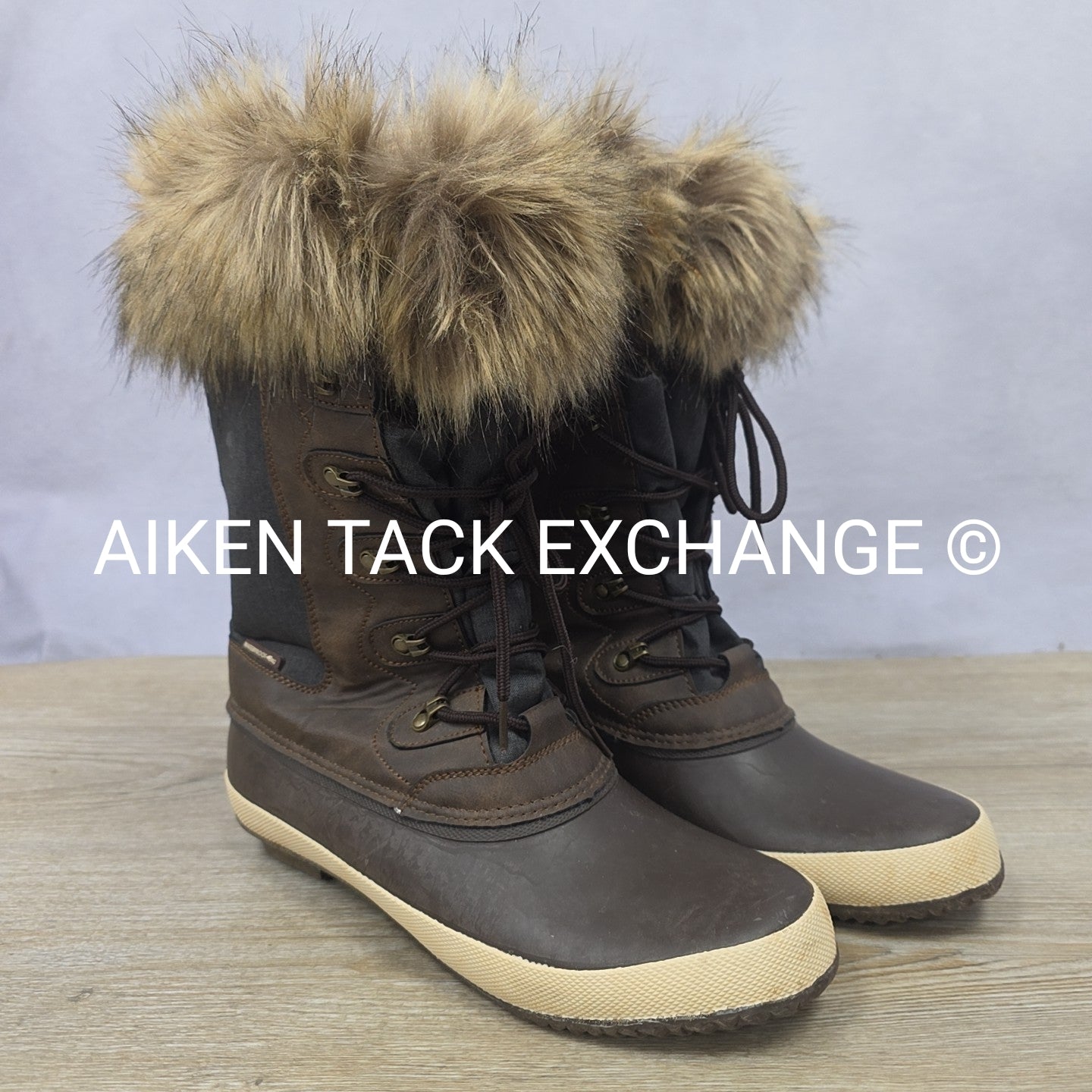 OEQ Canvas Fur Top Winter Boots, Women's 42 (11)