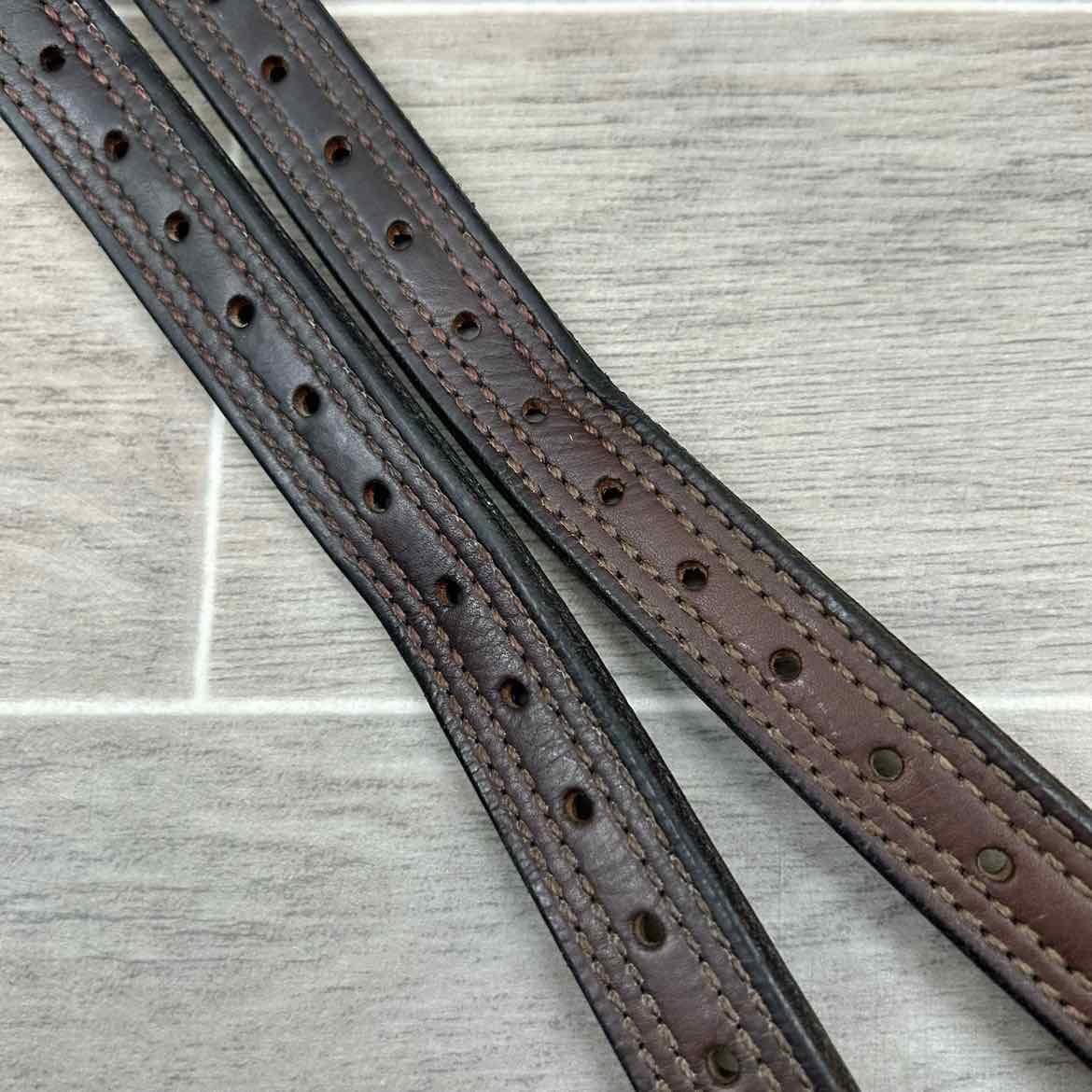Nunn Finer Nylon Core Stirrup Leathers, Brown, 54"