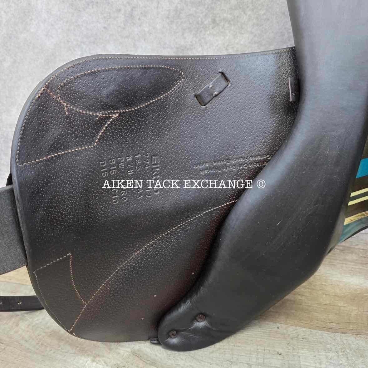 2018 Voltaire Elkton Monoflap Jump Saddle, 18.5" Seat - 2AA Flap, Medium Wide Tree, PRO Panels, Full Buffalo Leather