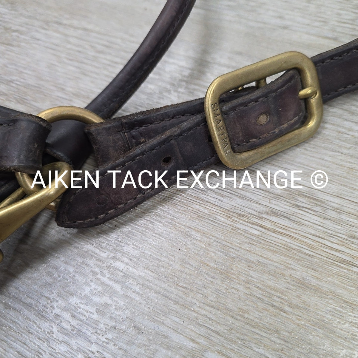 SmartPak Soft Padded Leather Halter, Brown, Oversize