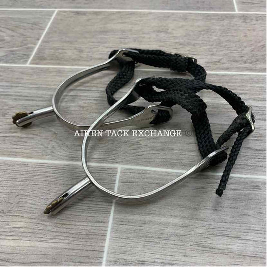 Herm Sprenger Rowel Spurs with Nylon Spur Straps