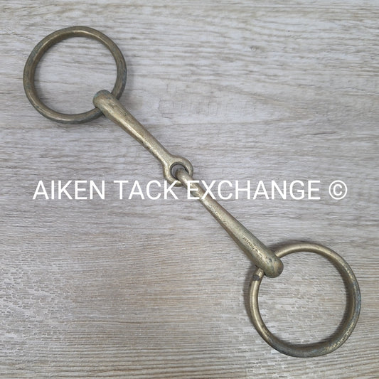 Huck Rostfrei Single Joint Loose Ring Bradoon Bit 5"