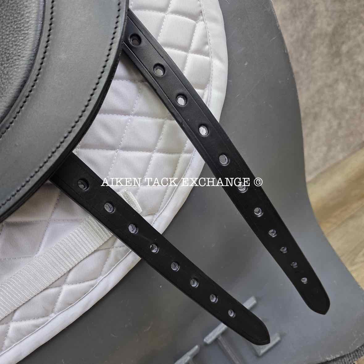 2023 Envy by Custom Saddlery Aurora Monoflap Dressage Saddle, 17.5" Seat, Adjustable Tree, Wool Flocked Panels