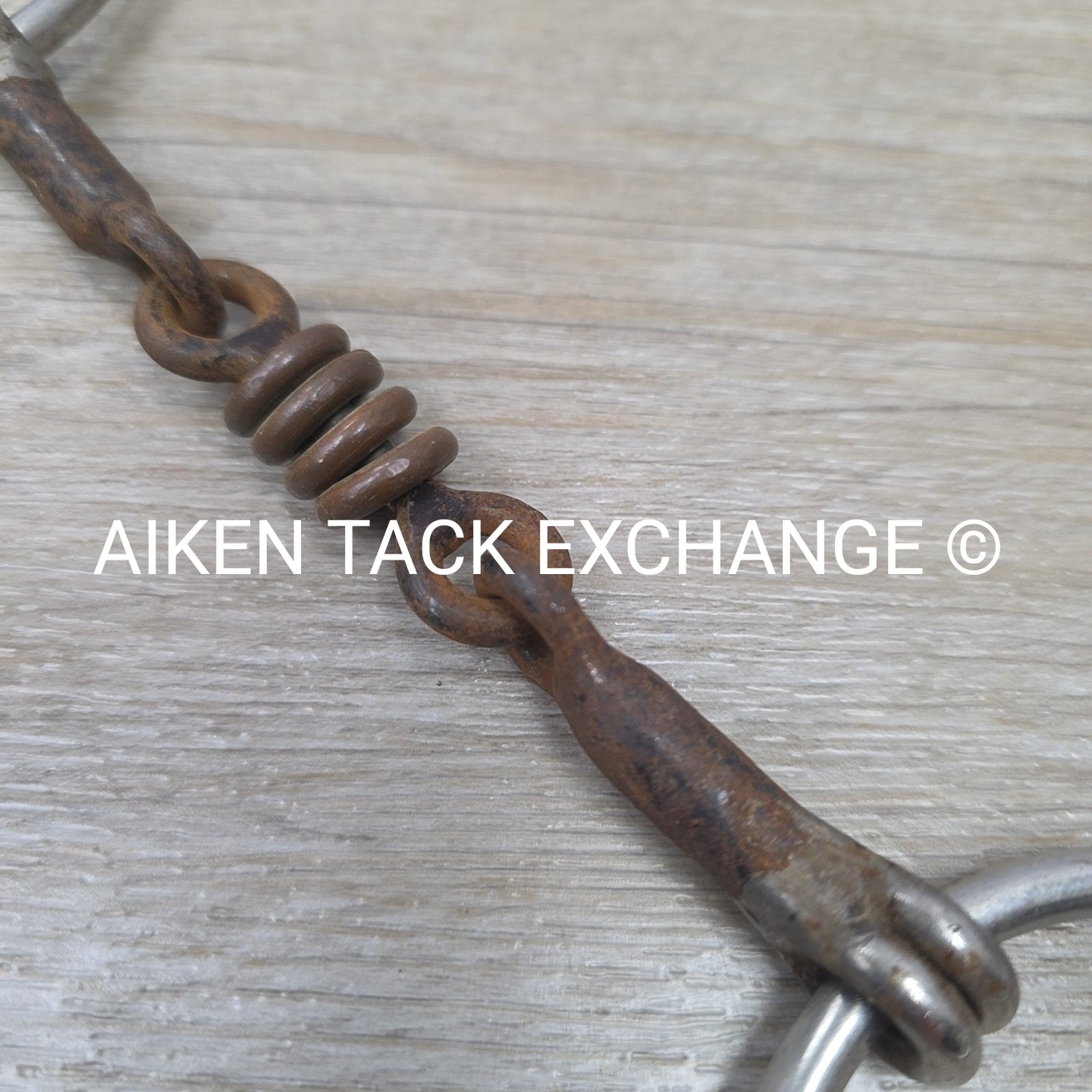 Sweet Iron Dogbone with Copper Rings Loose Ring Bit 5.25"