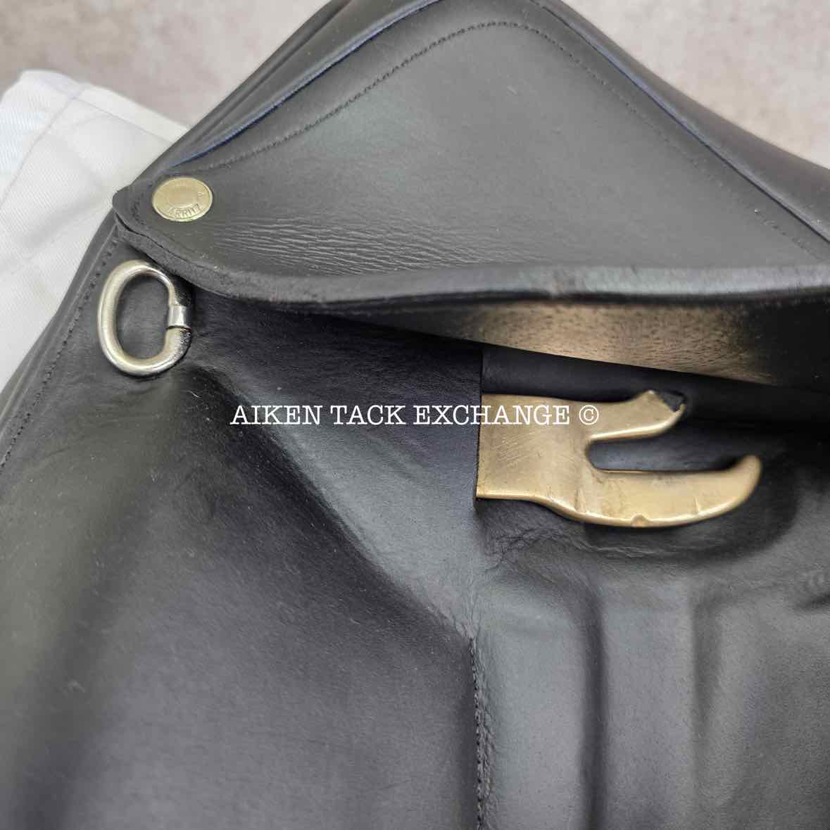 2014 Devoucoux Loreak Monoflap Dressage Saddle, 18.5" Seat, 3 Flap, Medium Wide Tree, D3D Panels, Full Buffalo Leather