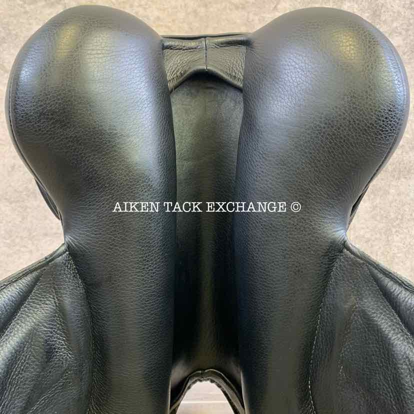 2018 Custom Saddlery Advantage Monoflap Dressage Saddle, 18" Seat, Adjustable Tree, Wool Flocked Pony Panels