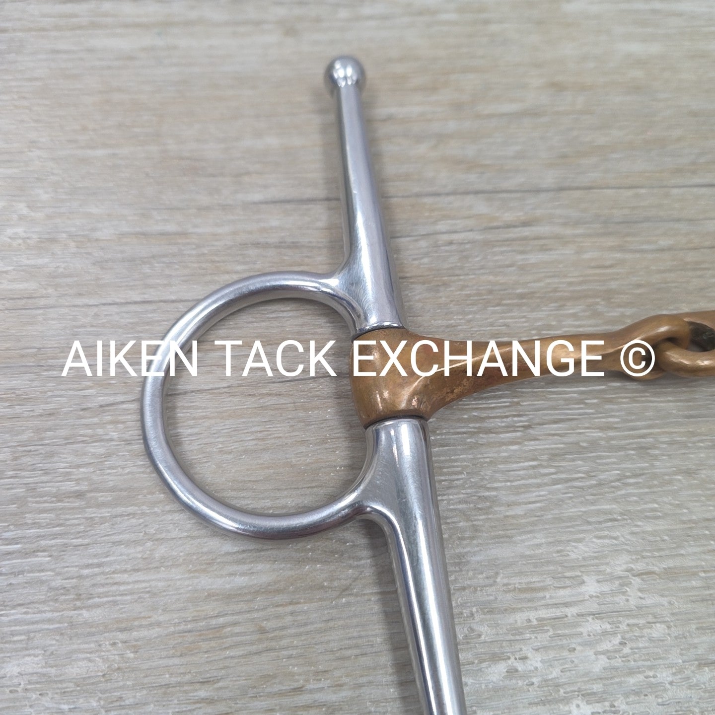 Copper Slow Twist French Link Full Cheek Bit 5.5"
