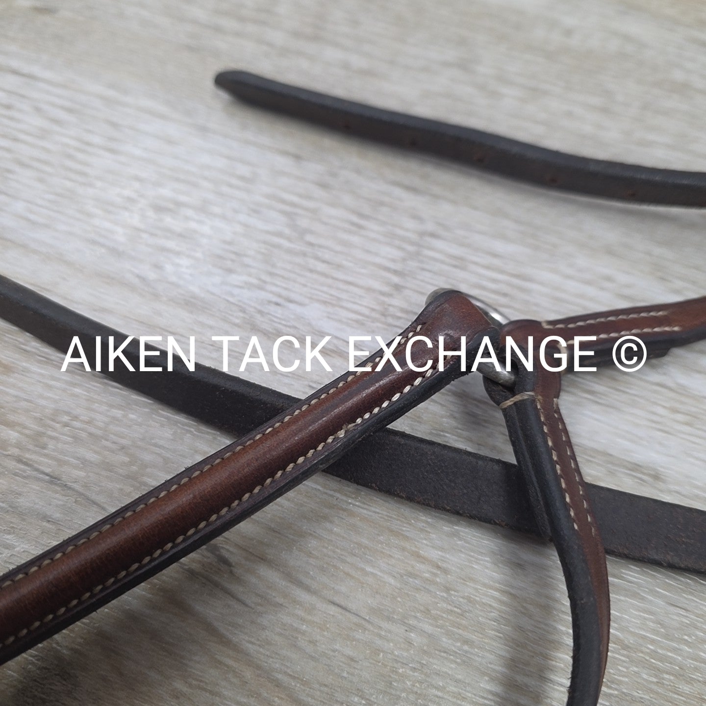 Bobby's English Tack Figure 8 Noseband, Brown, Size Full