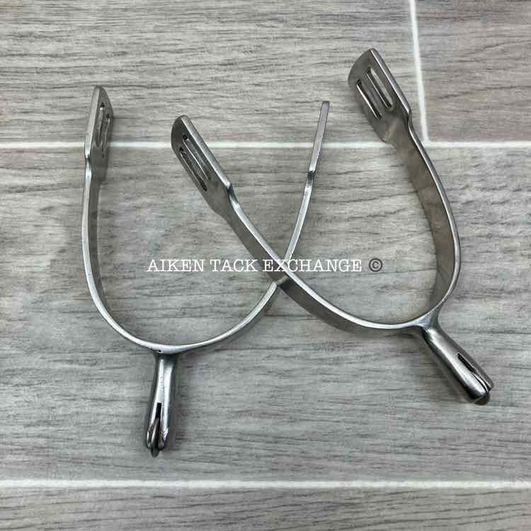 Smooth Disc Rowel Pizza Cutter English Spurs (No Straps; Spurs Only)