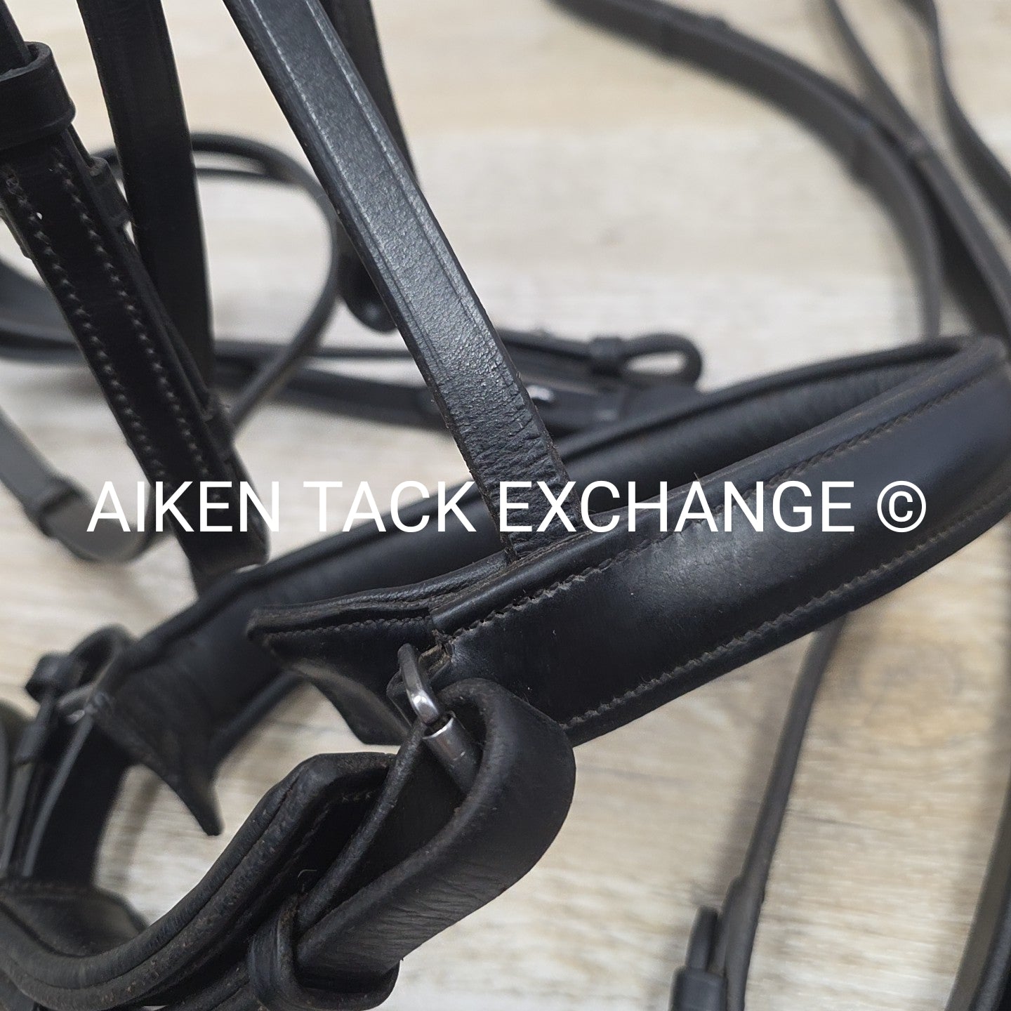 KL Select Monocrown Double Weymouth Bridle with Both Reins, Black, Size Full