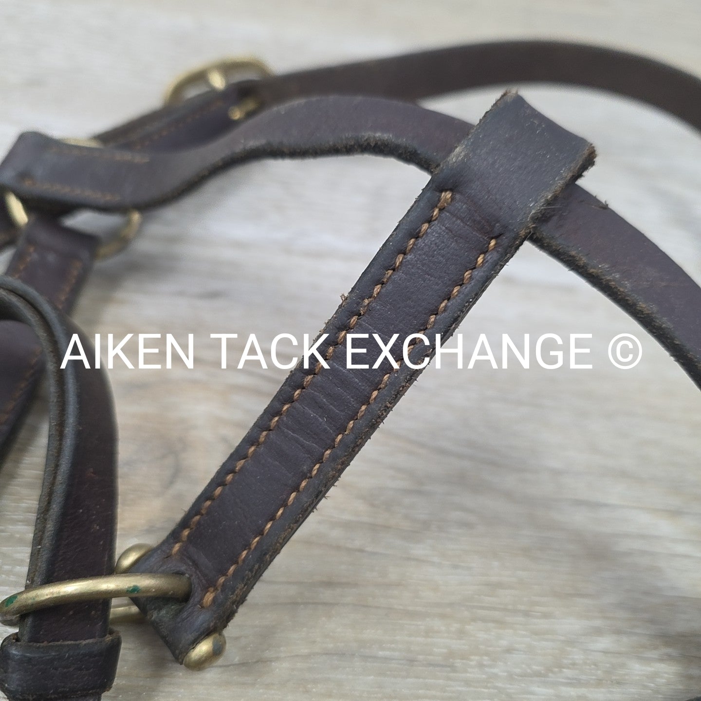 Leather Halter, Brown, Size Pony