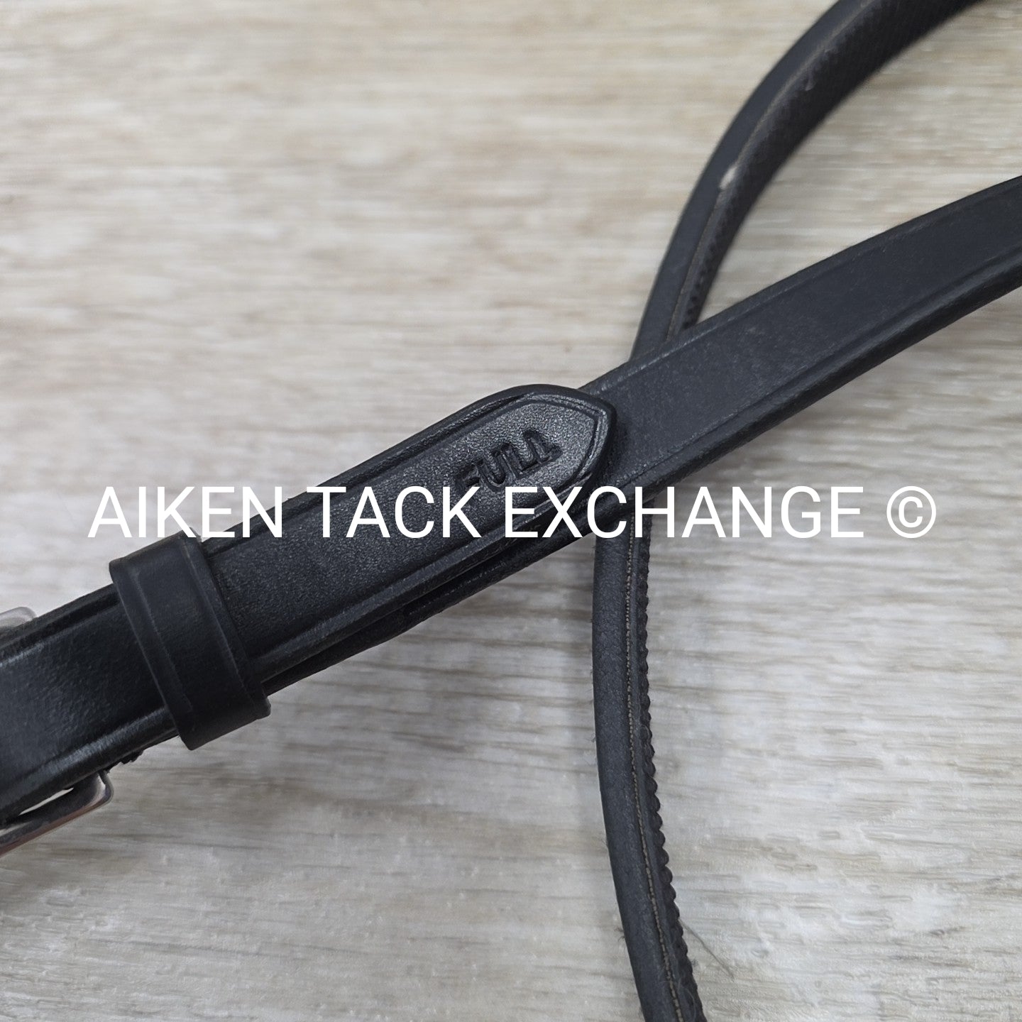 Rubber Lined Reins, Black, Full