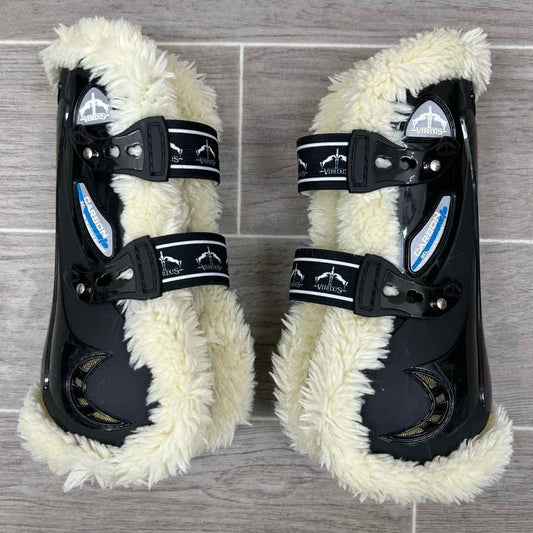 Veredus STS Carbon Gel Vento Fleece Lined Open Front Tendon Boots, Size Medium