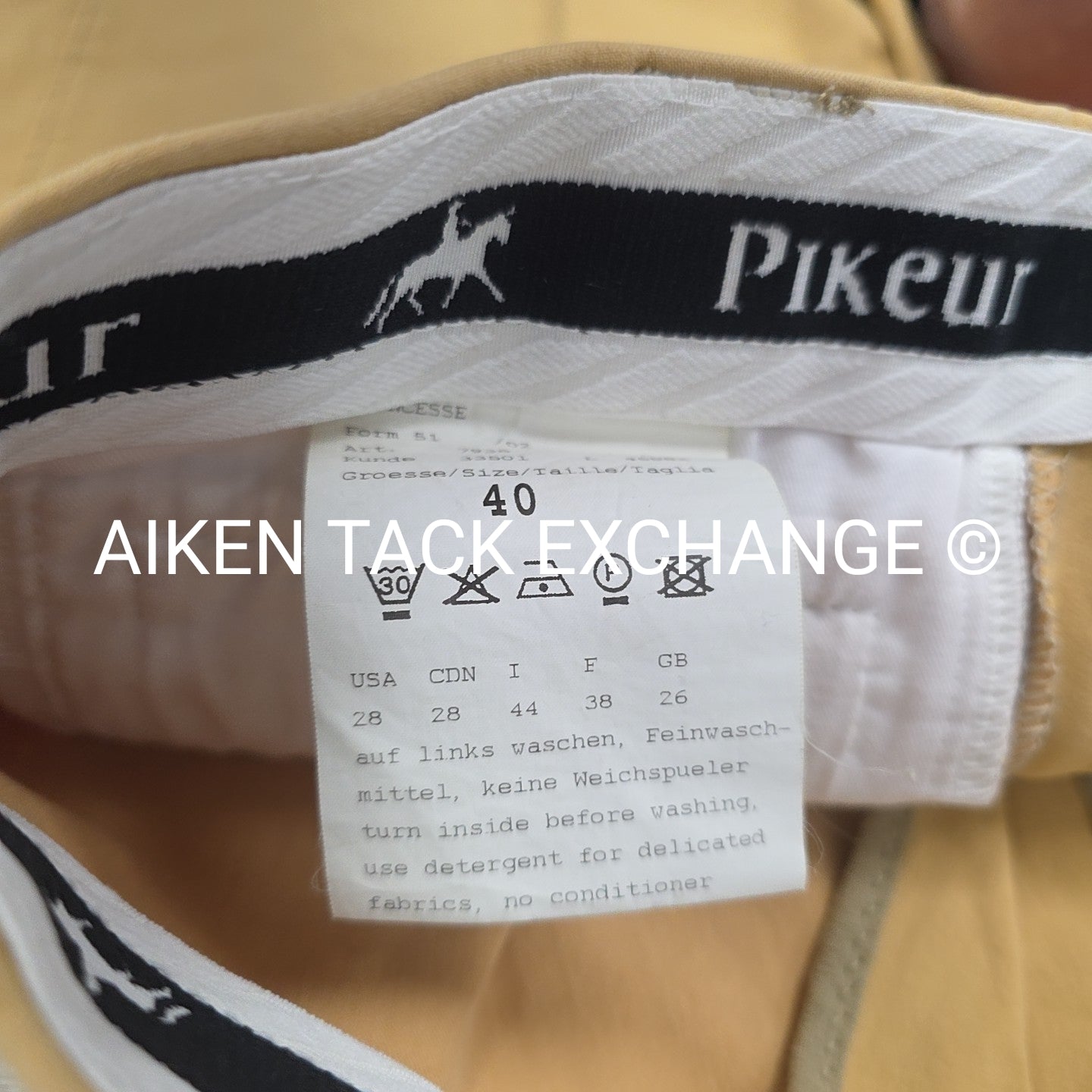 Pikeur Princesse Knee Patch Breeches, Size 28