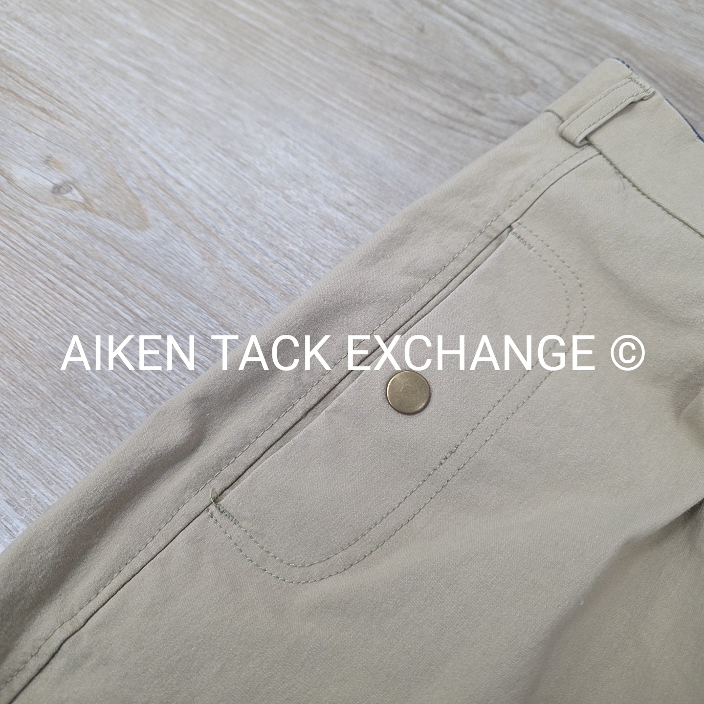 TuffRider Front Zip Knee Patch Breeches, Men's 34