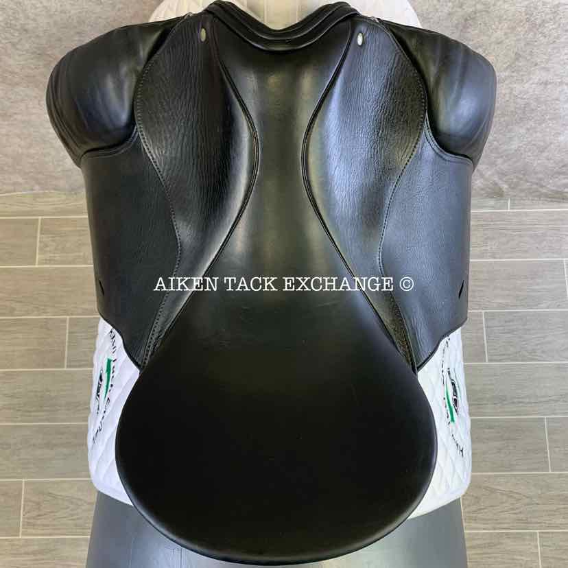 2002 Schleese JES Elite Dressage Saddle, 18.5" Seat, Medium Tree, Wool Flocked Panels
