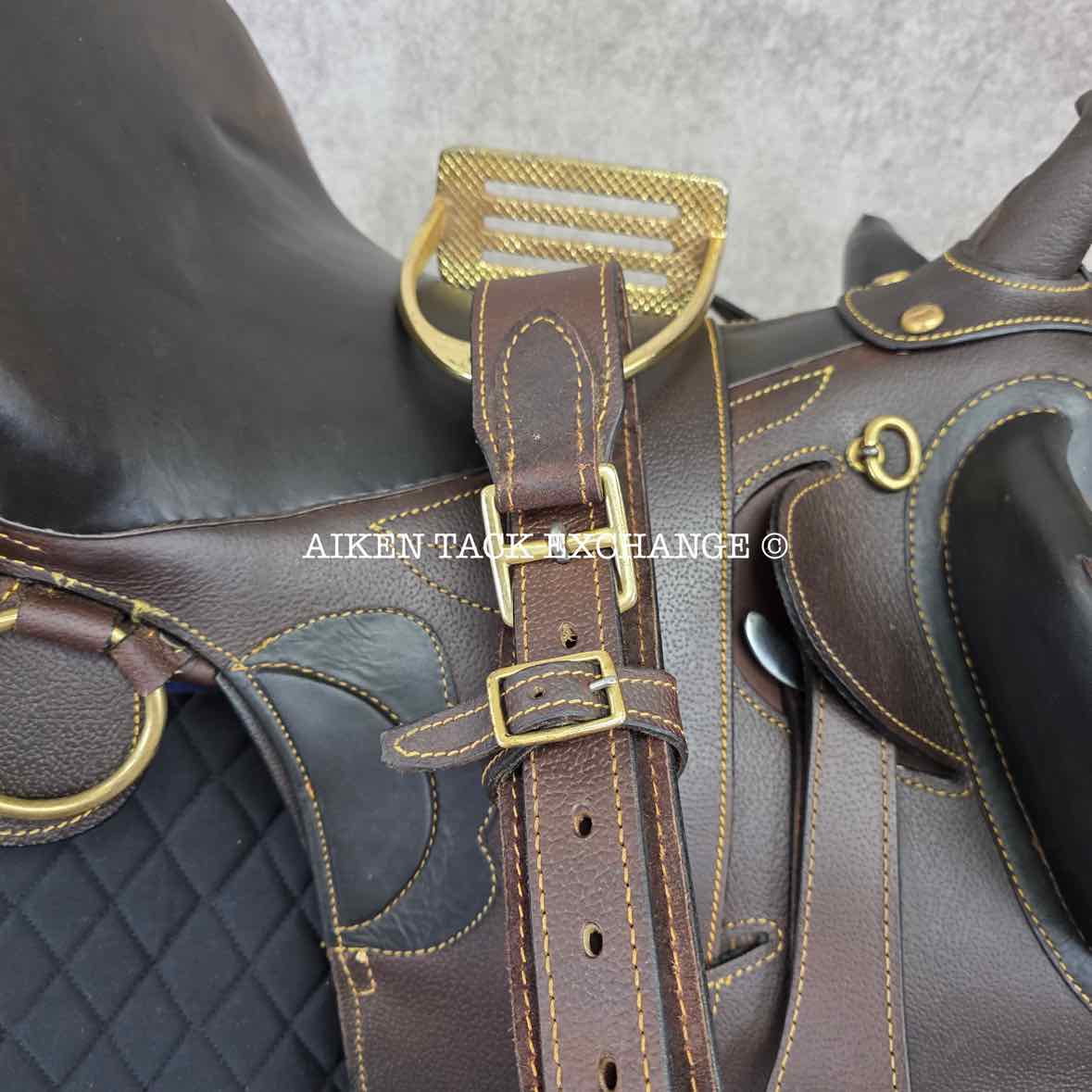 Down Under Saddle Supply Australian Stock Saddle, 16" Seat (Western) - 18" Seat (English), Medium Tree
