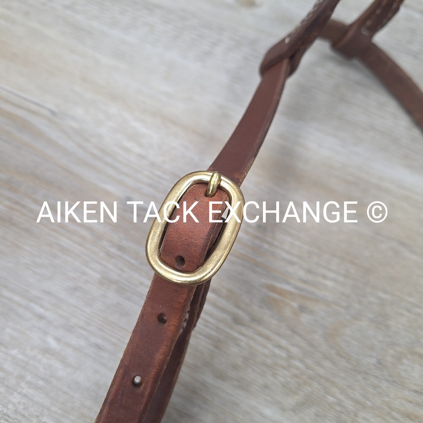 Dutton One Ear Head Stall with Matching Split Reins & Dutton Smooth Broken Port