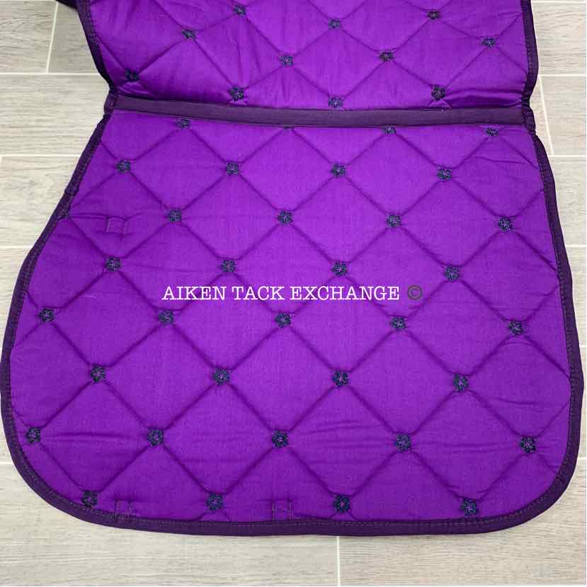 Centaur Hibiscus All Purpose Saddle Pad, Purple, Brand New