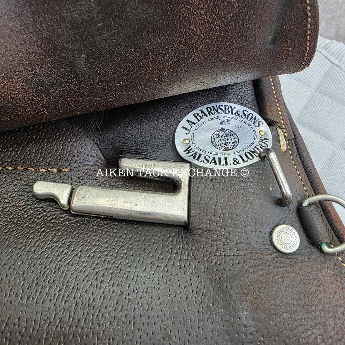 Barnsby Polo Saddle, 18.5" Seat, Narrow Tree, Wool Flocked Panels