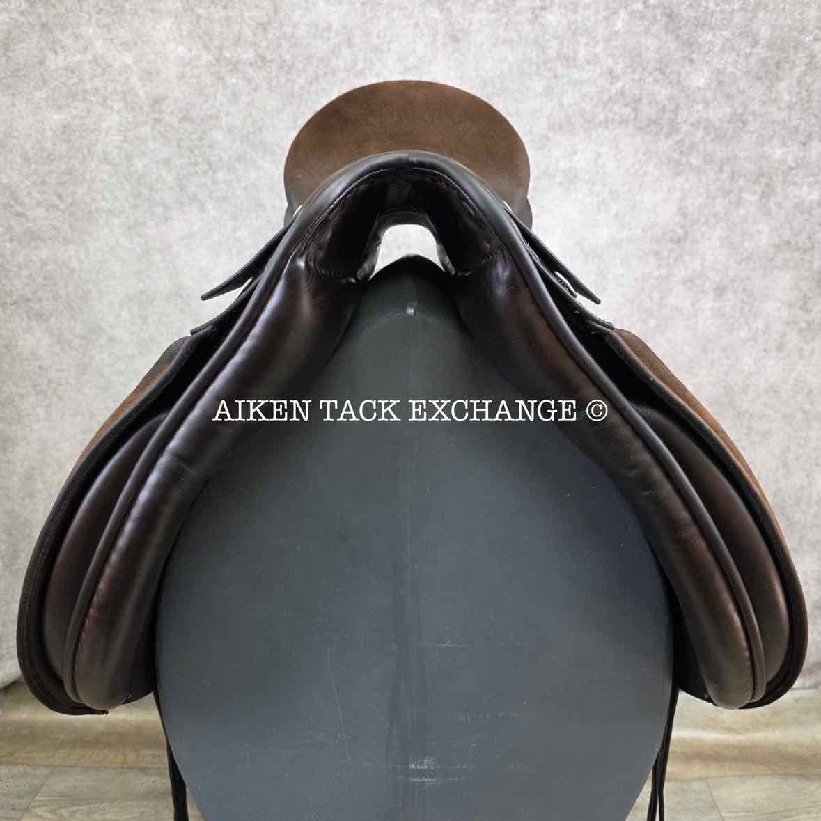 Stackhouse Dressage Saddle, 17" Seat, Medium Tree, Wool Flocked Panels
