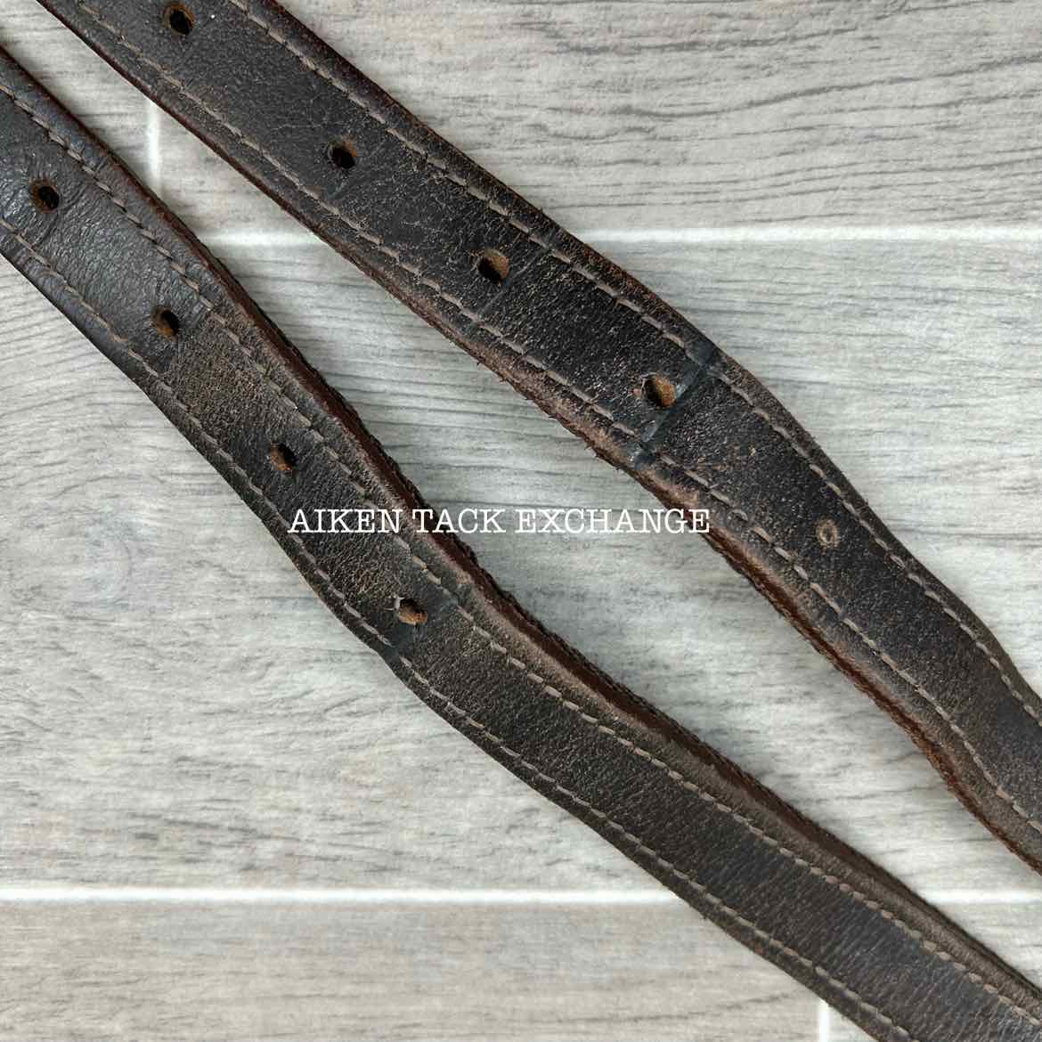 Nylon Backed Stirrup Leathers, Brown, 58"