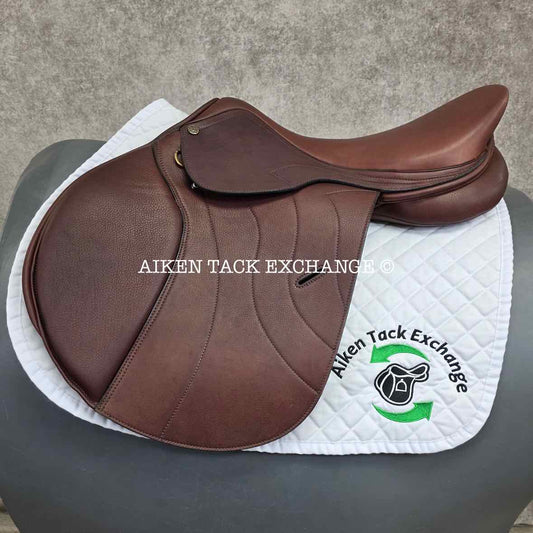 HDR - Henri de Rivel Laureate IGP Close Contact Jump Saddle, 18.5" Seat, Adjustable Tree - Changeable Gullet, Wool Flocked Panels