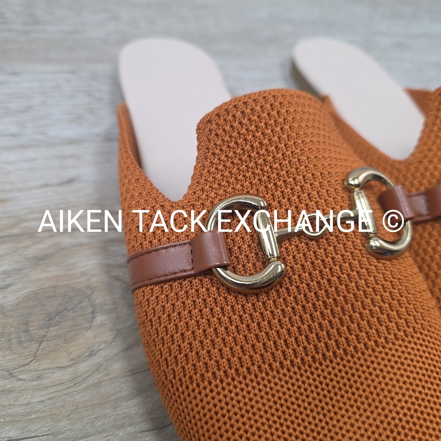 Horse Bit Slip On Flat, Size 42