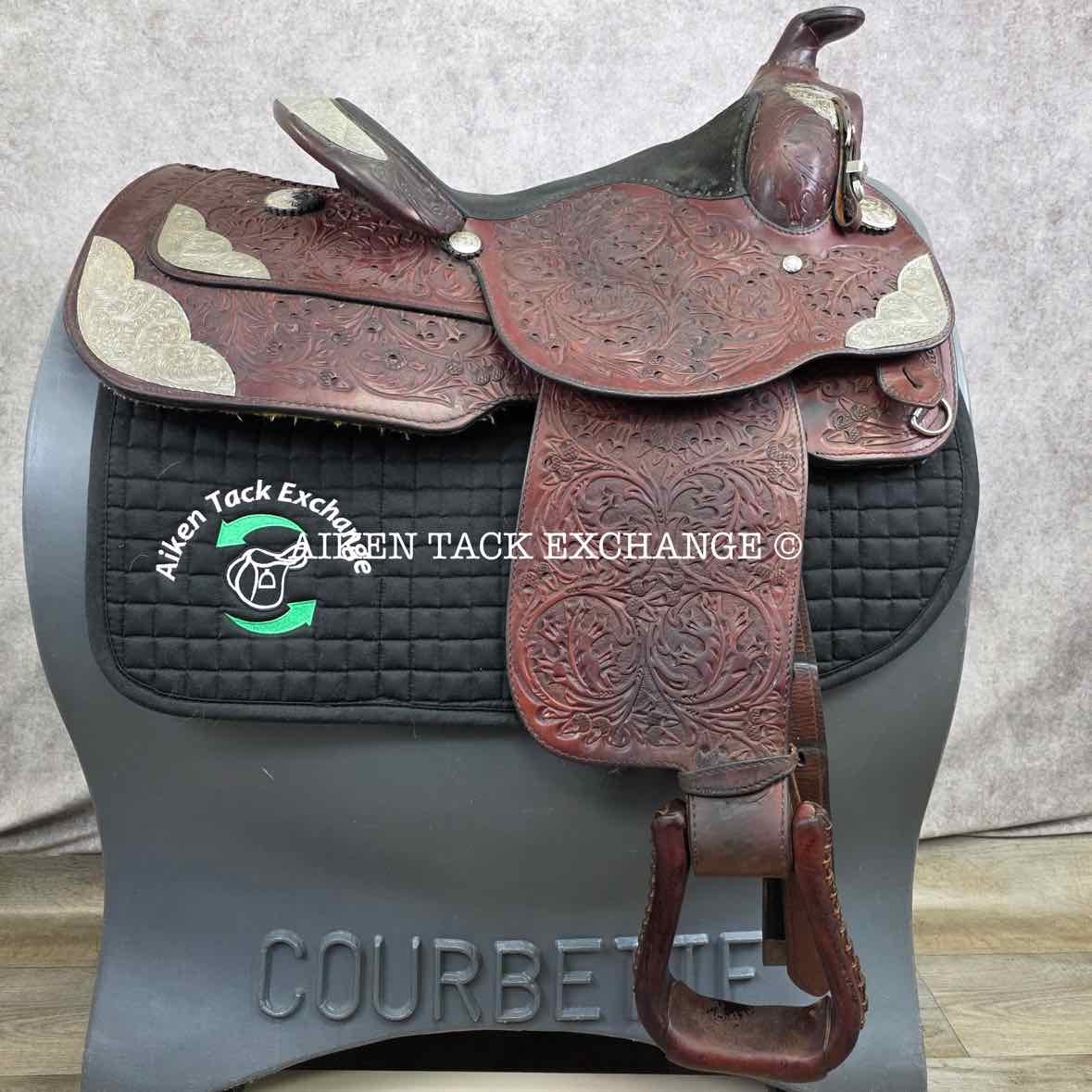 Billy Royal Western Saddle, 15.5" Seat, Regular Tree - Semi QH Bars