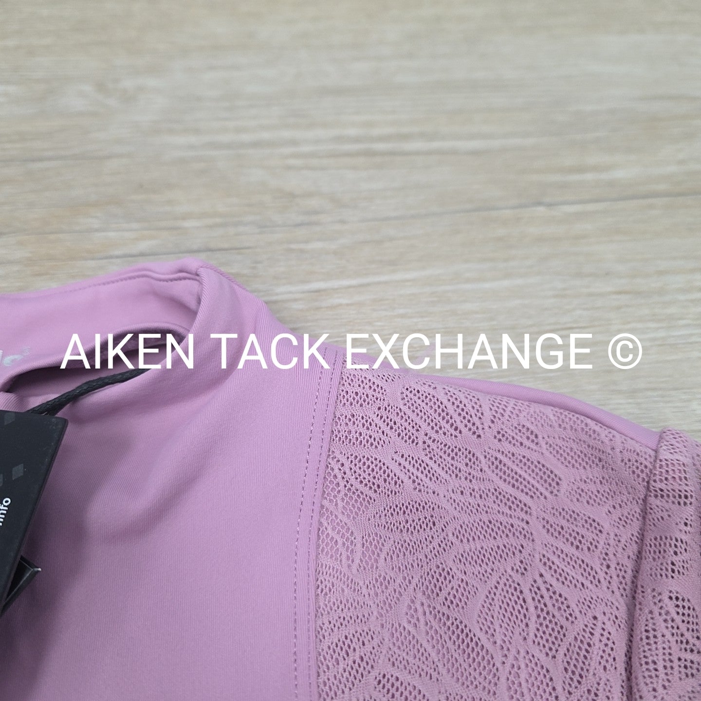 Cavallo Iron Horse Dressage Lace Short Sleeve Top, Size 4