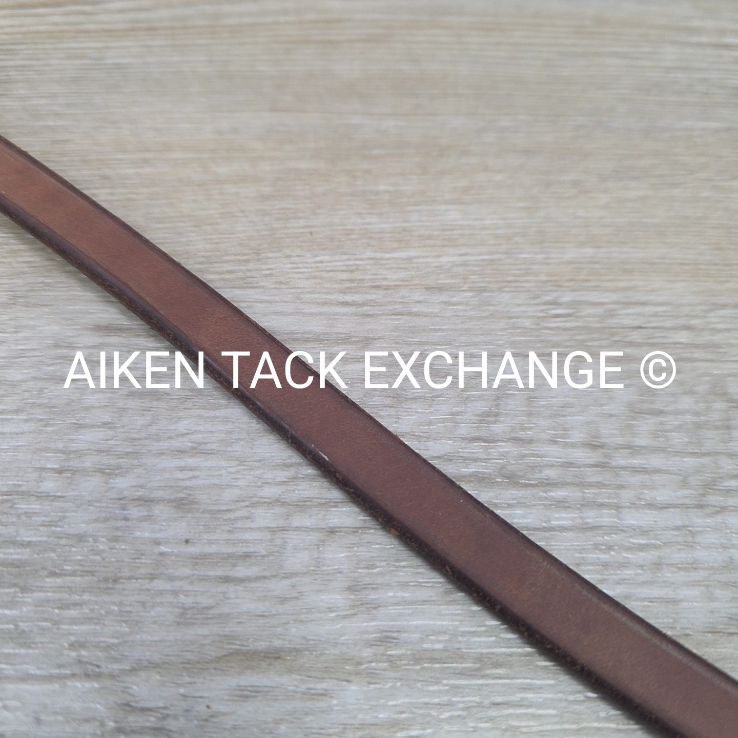 Flat Browband, Brown, Size 14.5"