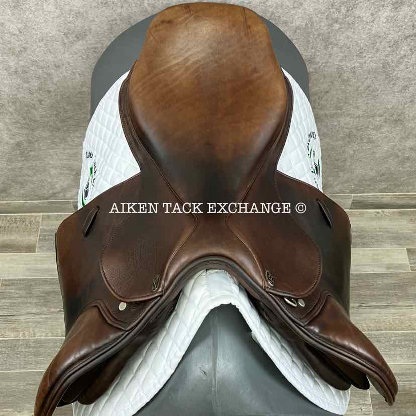 2014 Marcel Toulouse Annice Platinum Genesis Close Contact Jump Saddle, 17.5" Seat, Adjustable Tree, Wool Flocked Panels