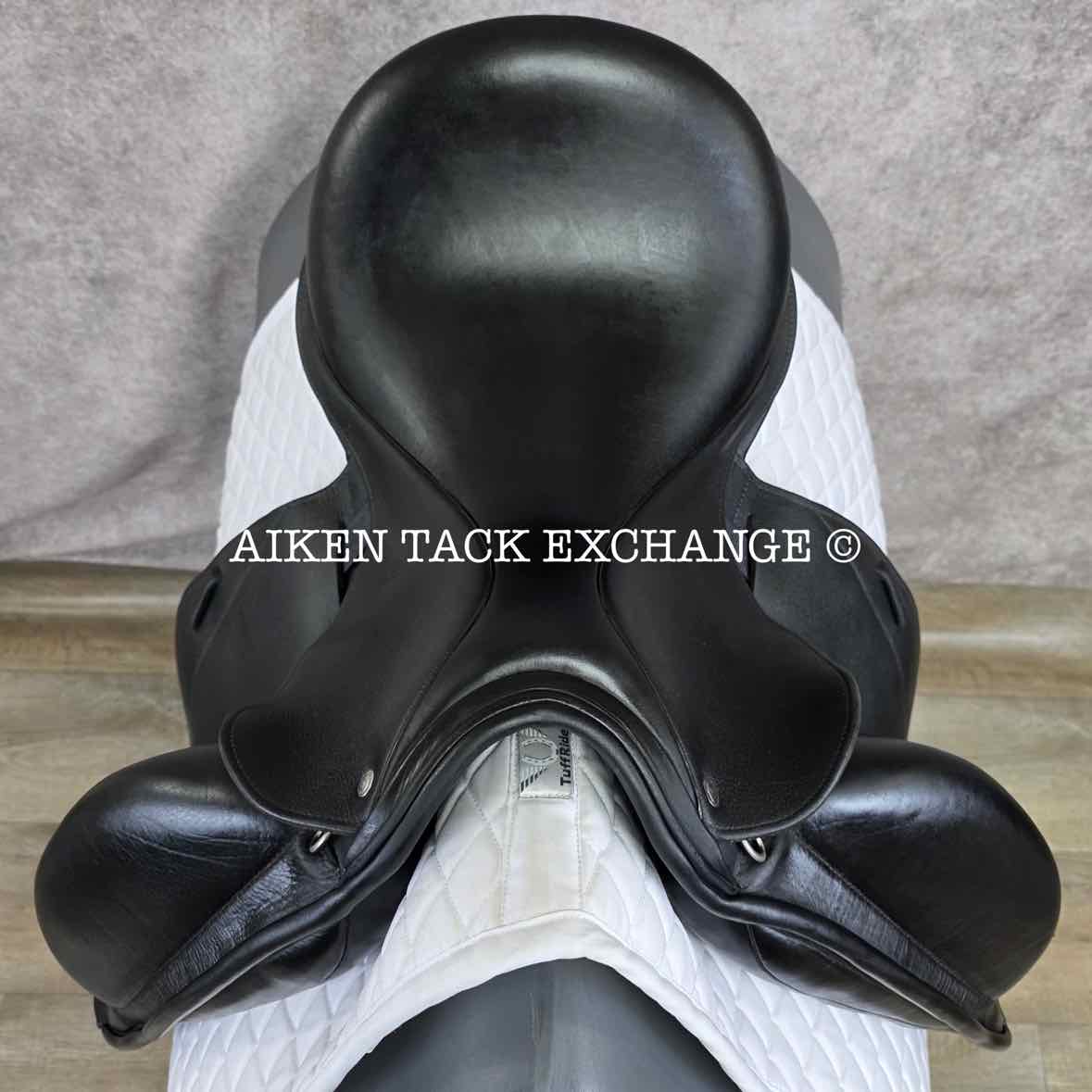 2020 Custom Saddlery Icon Flight Monoflap Dressage Saddle, 17" Seat, Adjustable Tree, Wool Flocked Panels