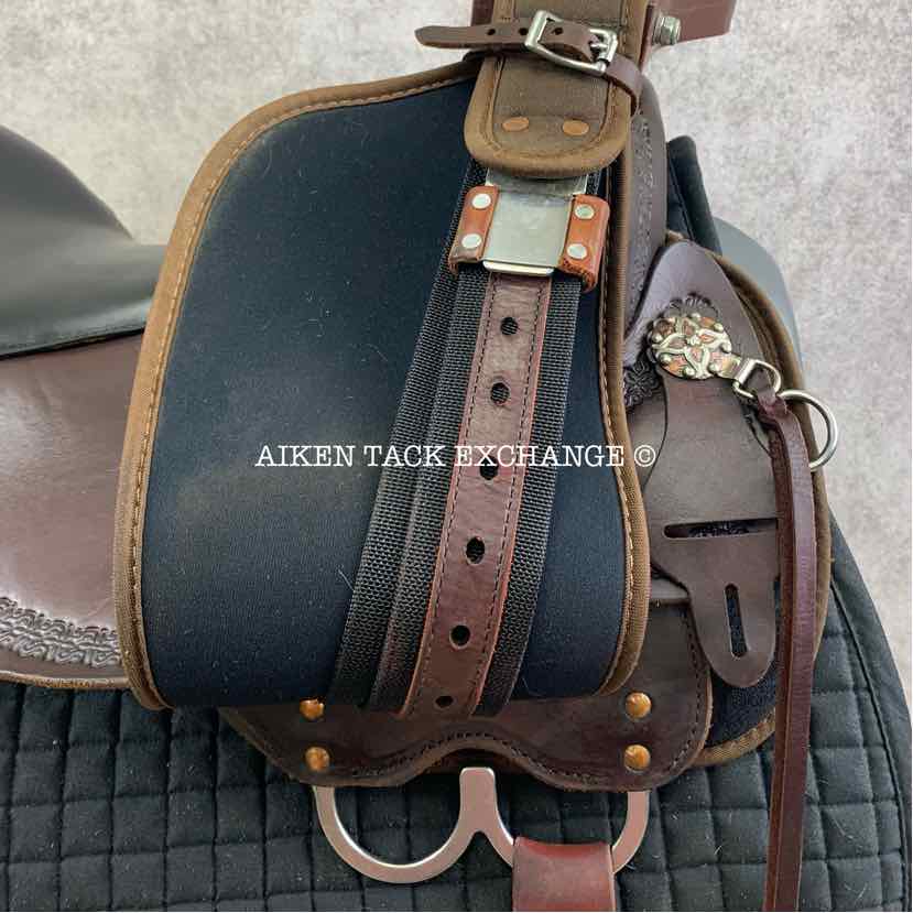 **SOLD** 2022 Circle Y High Horse 6914 Diasetta Cordura Trail Western Saddle, 17" Seat, Wide Tree - Full QH Bars